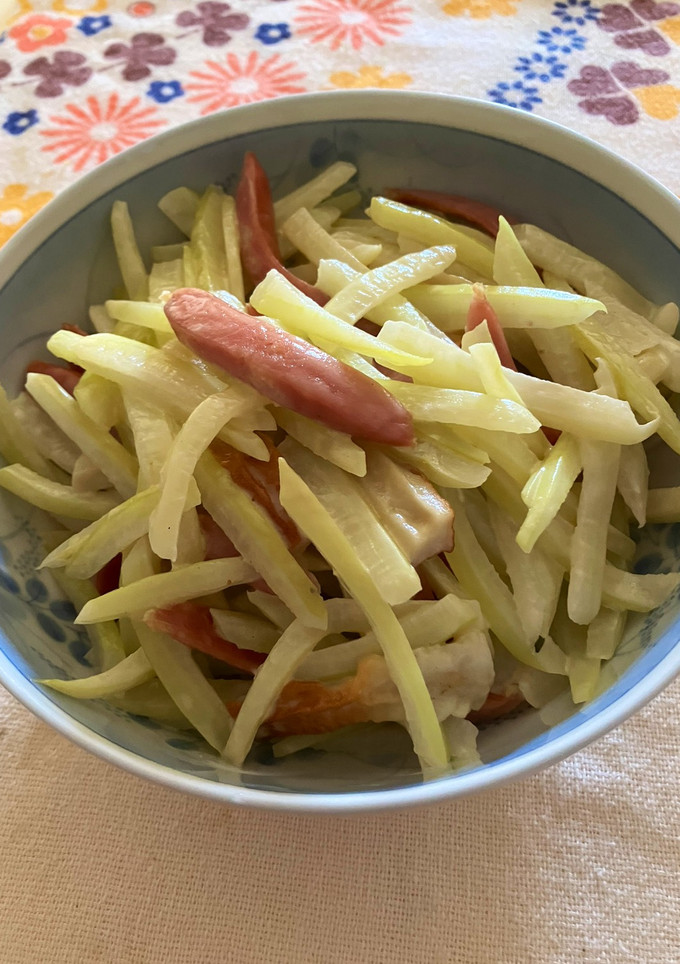 大きな大根の皮・マヨ炒め-レシピのメイン写真