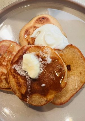 お豆腐と米粉のパンケーキ♡-レシピのメイン写真