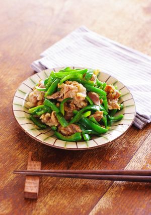 レンジで★豚肉とピーマンの生姜醤油和え-レシピのメイン写真