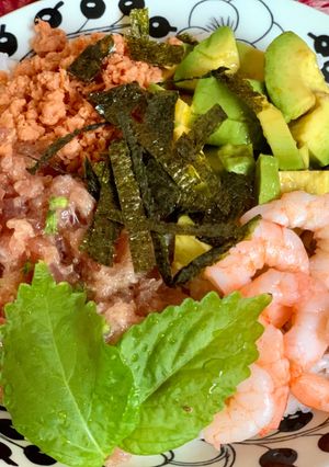 穂紫蘇の海鮮丼-レシピのメイン写真