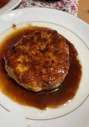 余った鶏胸肉挽肉の甘ダレハンバーグ-レシピのメイン写真
