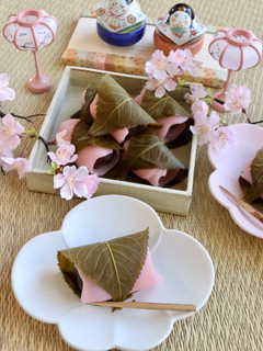 フライパンで作る関東風桜餅-レシピのメイン写真