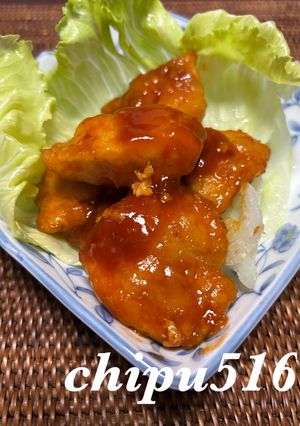 簡単　ガツガツ食べられる　鶏むね肉の甘酢あん-レシピのメイン写真