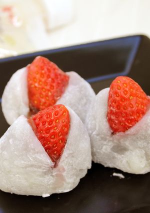 【米麹甘酒】甘酒いちご大福-レシピのメイン写真