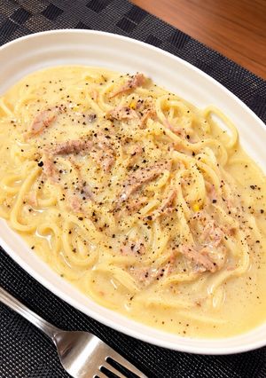 じゃがいもとツナのクリーミーパスタ-レシピのメイン写真