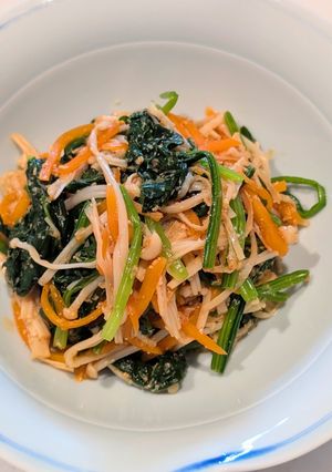 ほうれん草とえのきの胡麻和え-レシピのメイン写真