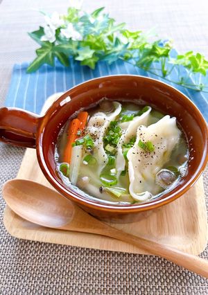 冷凍餃子で★簡単スープ餃子-レシピのメイン写真