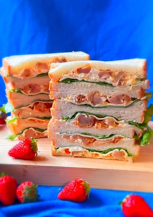 救世主の惣菜唐揚げ!たるたるチキンサンド-レシピのメイン写真