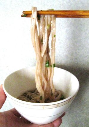 あずきバーと小麦粉で作るうどん-レシピのメイン写真