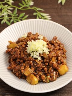 簡単!大豆のお肉☆麻婆茄子-レシピのメイン写真