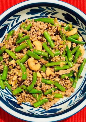 いんげんとひき肉のカシューナッツ豆豉炒め-レシピのメイン写真