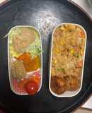 レンジ中華風梅トマトシーフード炒飯弁当