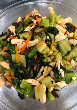ロメインレタスと鶏の炒め物￼-レシピのメイン写真