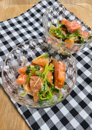 トマトとツナと豆苗のサラダ-レシピのメイン写真