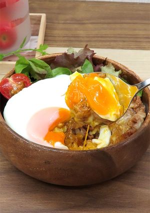 成形不要で楽々♪ロコモコ丼！-レシピのメイン写真