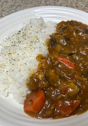 茄子と挽肉のトマト煮込みのブレンドカレー-レシピのメイン写真
