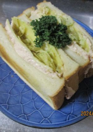 ざくざくポテトとツナのサンド😋-レシピのメイン写真