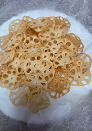 薄切りれんこんチップス-レシピのメイン写真