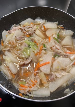 大根と豚バラの煮物-レシピのメイン写真