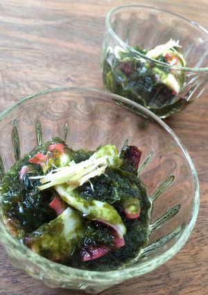 あおさのりとたこの酢の物-レシピのメイン写真
