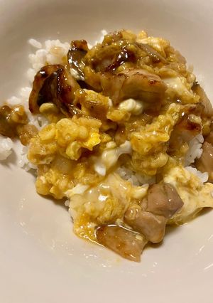 鶏の揚げ玉卵とじ🥚丼か焼きか？-レシピのメイン写真