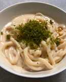簡単ヘルシー！冷たい明太クリームうどん