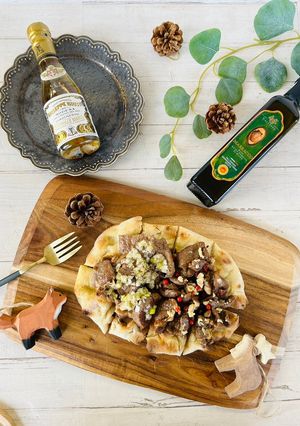 ジンギスカンの山わさびソースピンサ-レシピのメイン写真