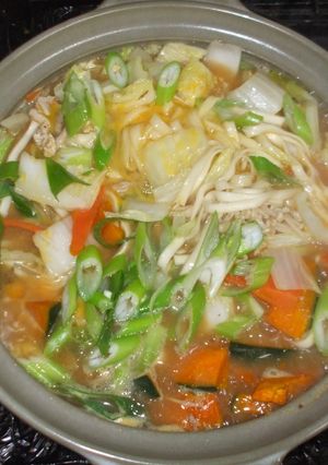 ほうとう鍋♪簡単レシピ味付け具材うどん-レシピのメイン写真