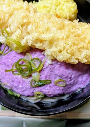 紫山芋とろろの年越し蕎麦-レシピのメイン写真