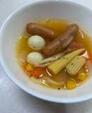 好きな野菜のトマトコンソメスープ