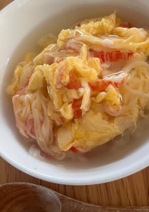 5分で天津飯風（小さめの卵焼き器使用）-レシピのメイン写真
