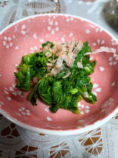 レンジで簡単!菜の花のおひたし-レシピのメイン写真