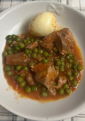 仔牛肉とグリンピースの煮込み-レシピのメイン写真