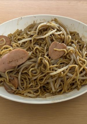 魚肉ソーセージともやしの焼きそば-レシピのメイン写真