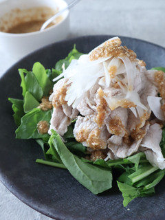 ルッコラの豚しゃぶごま味噌サラダ-レシピのメイン写真