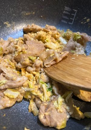 豚肉と白菜の卵とじ-レシピのメイン写真