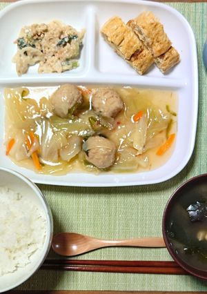 ヨウサマの減塩おやじの病院食（夕食②）-レシピのメイン写真