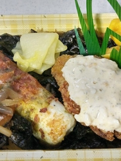 のりタル弁当♡手作り♡ほか弁風-レシピのメイン写真