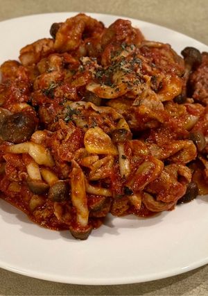豚こましめじのポモドーロ|今日の夕飯-レシピのメイン写真