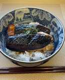 【野菜マシマシ】なすのかば焼き風丼