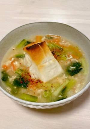 焼き餅の鶏そぼろみぞれ汁-レシピのメイン写真