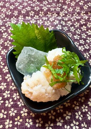 鱧の湯引きwith梅肉添え-レシピのメイン写真