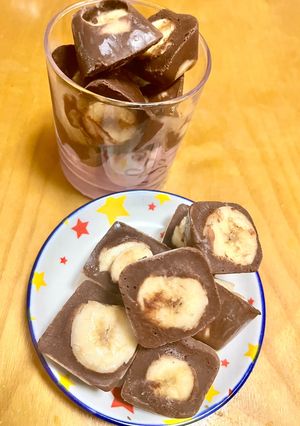 簡単！チョコと砂糖なしチョコバナナアイス-レシピのメイン写真