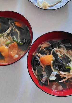 枇杷入り　みそ汁-レシピのメイン写真