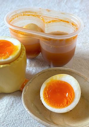 痺れる⁉️辛さかな⁉️〜✨麻辣醤の味玉-レシピのメイン写真