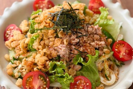 ☆たぬきサラダうどん☆