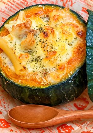 🎃丸ごと坊っちゃんかぼちゃのグラタン🎃簡単-レシピのメイン写真