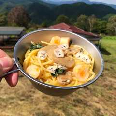 รูปของ ▲山ごはん▲松茸風味ちいかま豆乳パスタ