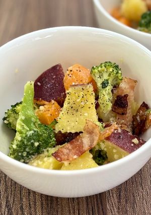 秋野菜のシーザー風サラダ-レシピのメイン写真