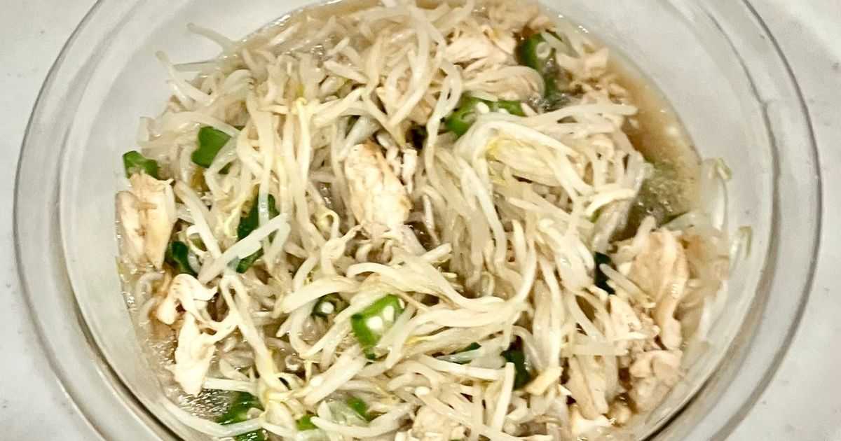 もやしとオクラと鳥ササミのナムル by まさちゃん3 【クックパッド